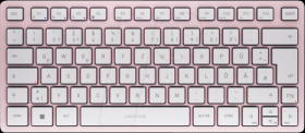 JK-7100DE-19 Keyboard, Bluetooth, pink, compact, DE
