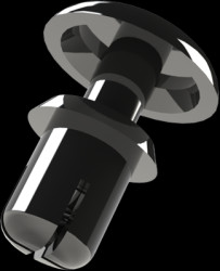 Expanding rivet, hole Ø 6 mm, L 8 mm, PA, for clamping range 3.5 - 5.5 mm, 072.21.650