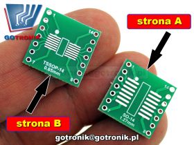 Płytka drukowana SO14/TSOP14 na DIP14