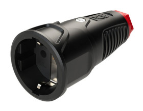 Gniazdo przenośne gumowe 16A 2P+Z 230V VDE IP20 /pełna guma/ TAURUS2 2520-sr