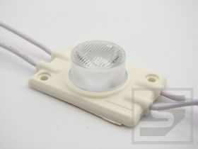 Moduł LED SEMAFOR 3W;6500K;6x45st. 12VDC;250mA;210lm;49x31x14.8mm;IP65