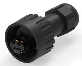 Plug, RJ45, 8 pole, 8P8C, Cat 3, IDC connection, 1546440-1