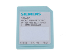 Karta pamięci Siemens Karta pamięci S7-300/C7/ET 200 6ES7953-8LJ31-0AA0 32 x 24 x 1,4 mm