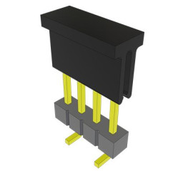 Wtyk PCB 4-pinowe raster: 2.54mm -rzędowe Samtec Montaż powierzchniowy