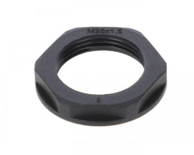 Nakrętka poliamidowa M25 N 25M BK czarna E03DK-02020300405