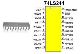 Układ cyfrowy 74LS244