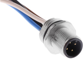 Złącze wielostykowe przemysłowe 4-pinowe M12 Montaż na kablu Wtyczka binder