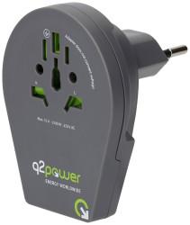Adapter podróżny Q2 Power q2-1-1.00200-TH