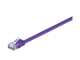 Kabel płaski Patchcord CAT 6 U/UTP RJ45/RJ45 2m fioletowy