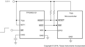 Automotive, high-accuracy voltage supervisor with integrated window watchdog timer