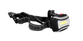 Latarka czołowa 1 COB LED 2W czarna