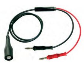 7160-MI-50-100-SW (7060-MI-50-100-SW) Kabel koncentryczny 1,0m, wtyk BNC + 2 x wtyk prosty 4mm, czarny, 50ohm, ELECTRO-PJP, WYPR