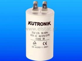 8uF 450V kond. rozruchowy ( konektory) śrub36x62