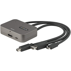 Adapter, 4K, do wyświetlaczy: 1, USB C, USB C, HDMI