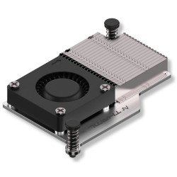 Argon THRML 30mm chłodzenie z wentylatorem PWM dla Raspberry Pi 5 srebrne