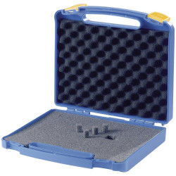 Licefa 814232 Toolbox Blue with Cubed Foam, 280x250x85mm, Yellow Locks