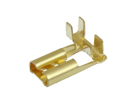 Konektor nieizolowany 6.3mm żeński kątowy (100szt.)