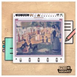 Inky Frame 5.7&quot; - moduł z 7-kolorowym wyświetlaczem e-Paper 5,7&quot; 600x448 i Raspberry Pi Pico W + akcesoria