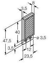 Odbłyśnik Turck BRT-40X23B 3044992 1 szt.