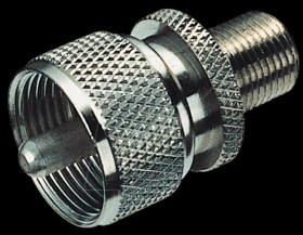 HF adapter, UHF plug/F socket
