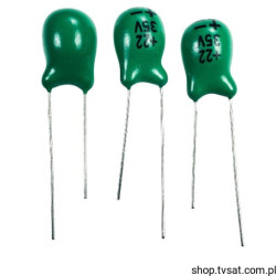 22UF-35V 22uF 35V Tantalum R-5.0 mm Radial R5.08