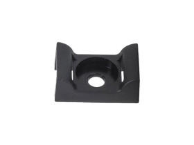 Uchwyt pod trytytkę przykręcany podstawka PMP-10-5-UV-100 do opasek zaciskowych 2,4 - 9,0mm (100szt.) czarna 25.205 ELEKTRO-PLAS