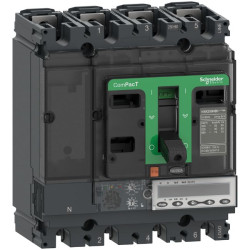 Wyłącznik kompaktowy MCCB, 4-biegunowy, 160A, Stałe, Schneider Electric, NSX