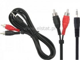 Jack 3,5- 2x RCA 1,8m