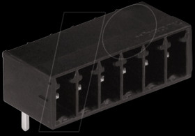 714-164 pin header, angled, 4-pole, RM 3,5 mm, parallel