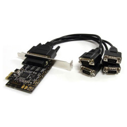 StarTech.com PEX4S553B 4 Port RS232 PCI Express Serial Card w/ Breakout Cable