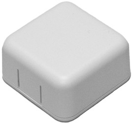 ABS miniature enclosure, (L x W x H) 40 x 40 x 20 mm, white, IP54, 1551SNAP1WH