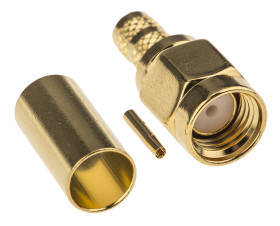 Złącze koncentryczne Montaż na kablu Męski 50Ω typ złącza Złącze SMA Połączenie zagniatane typ kabla RG223
