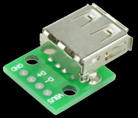 Opencircuit Female USB naar dip adapter 4pin