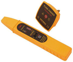 Wykrywacz bezpieczników FD550 LED 10cm Wykrywacz bezpieczników CAT III 300 V 9V Akumulator Bateria, odbiornik, nadajnik