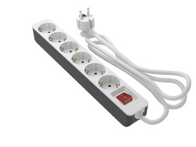 Gniazdo 5m 6 gniazda typ Schuko 16A 250 V