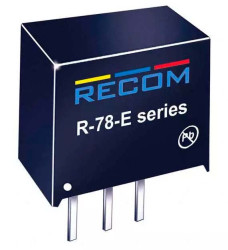 Regulator przełączający, Uwe 8 → 28V dc, Uwy 5V dc, Iwy 1A, Recom, R-78E-1.0