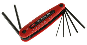 Zestaw kluczy imbusowych Jednostki brytyjskie Facom Składany 7 szt.