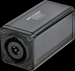 Jack, speakON socket 8 pole to speakON socket 8 pole, black, NL8MMXX