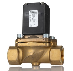 Zawór elektromagnetyczny 110 V AC Burkert 2-drogowy G żeńskie 1 cal 1cal NC