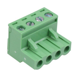 4-Way 5.08mm Right Angle Pluggable Terminal Block 15A 300V