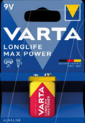 04722101401 Max Power, alkaline battery, 9 V block, pack of 1