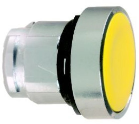 Główka przycisku kryta żółta O22 push-push zing. LED bez ozn. ZB4BH05