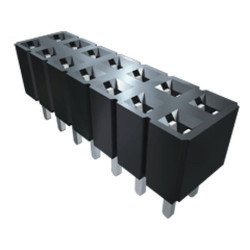 Gniazdo PCB 3 -pinowe 2 -rzędowe raster: 2.54mm Proste Przewlekany