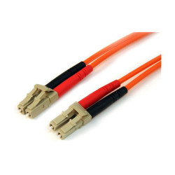 StarTech 50FIBLCLC2 2m Multimode 50/125 Duplex Fibre Patch Cable LC - LC