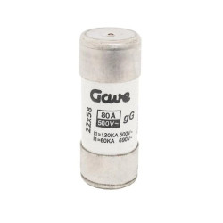 Wkładka topikowa cylindryczna CH 22x58 gG 80A/500V z wybijakiem, 32F80GLIF