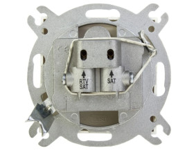 AS Gniazdo antenowe RTV-SAT-SAT ecru GPA-G2S/m/27