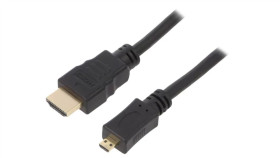 Hdmi.He320.030 Kabel Hdmi 2.0 Hdmi Wtyk,Micro Hdmi Wtyk Pvc Dł: 3M Czarny