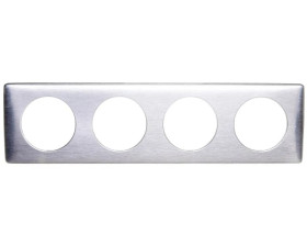 CELIANE Ramka poczwórna aluminium tworzywo Poziomy i pionowy 068924