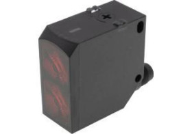 OT230320 Czujnik optyczny, przycisk, 10-30V DC, PNP, NC/NO, złącze wtykowe M12 4-stykowe