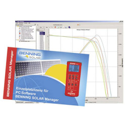 Benning 050423 SOLAR Manager Software for Photovoltaic Data Evaluation